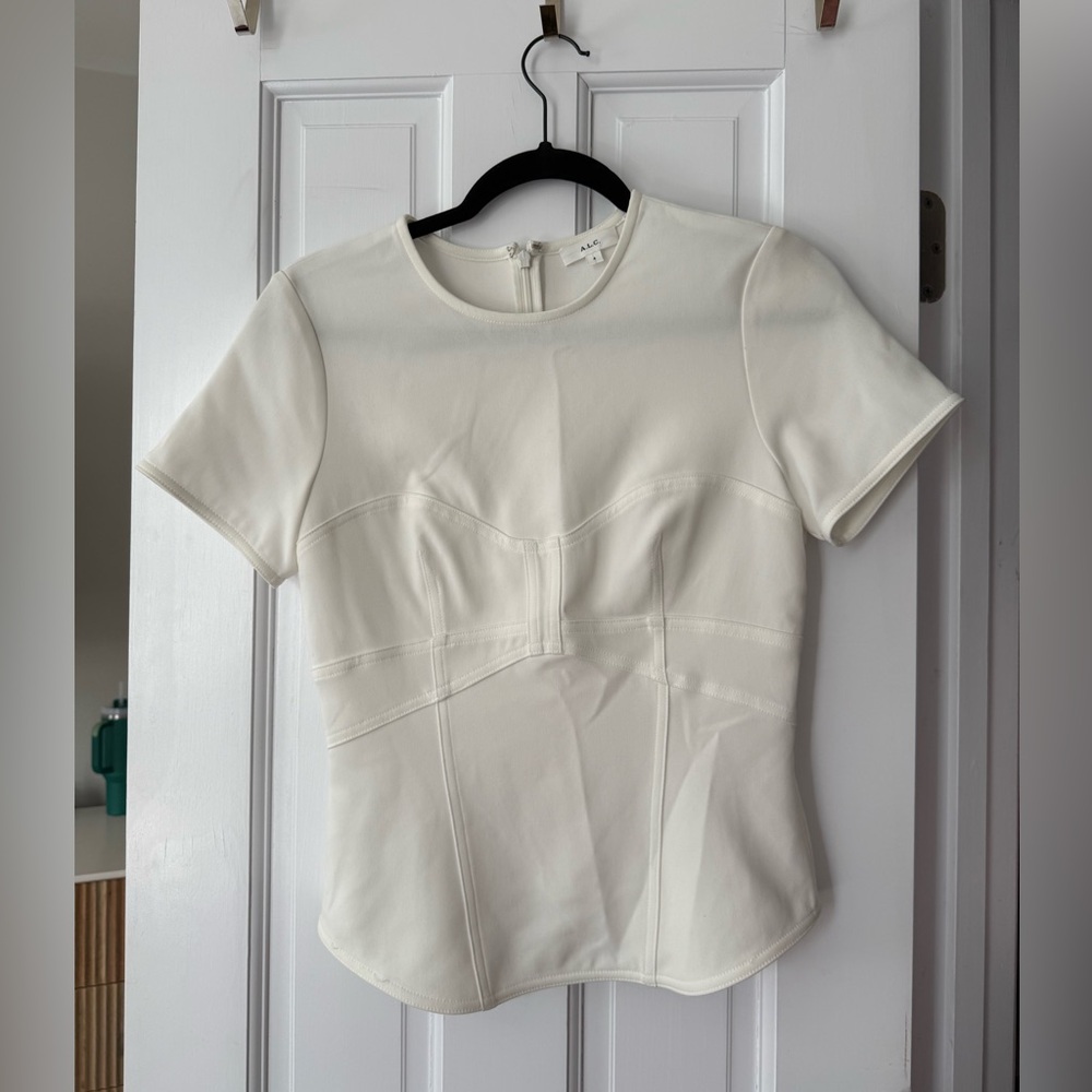 A.L.C. Cream Bodysuit Top